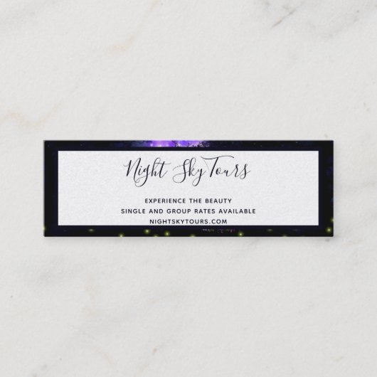 Magical Milky Way Mini Visitekaartje (Voorkant)