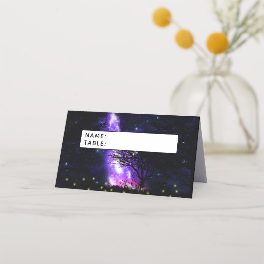Magical Milky Way Place Card Plaatskaartje (Voorkant)