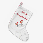 Magical Modern Unicorn Snowflakes personaliseren m Kleine Kerstsok (Voorkant (Hangend))