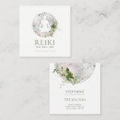 Magical Moon and Greenery Reiki Visitekaartjes (Voorkant / Achterkant)