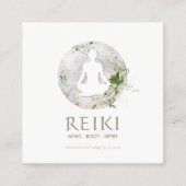Magical Moon and Greenery Reiki Visitekaartjes (Voorkant)