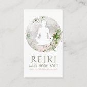 Magical Moon and Greenery Reiki Visitekaartjes (Voorkant)