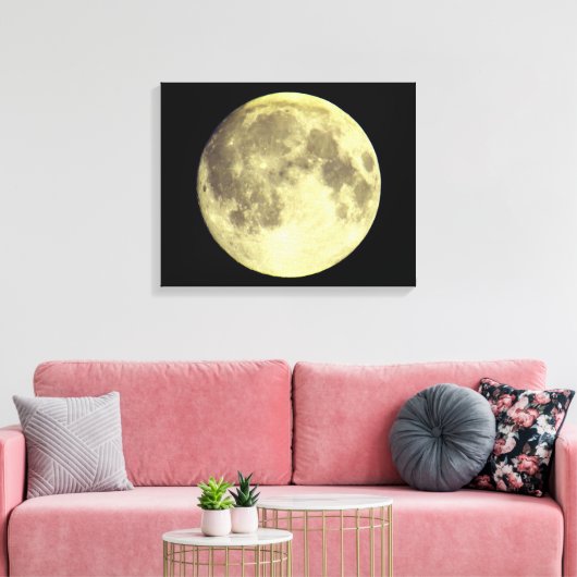 Magical Moon Canvas Afdruk (Insitu (Woonkamer))