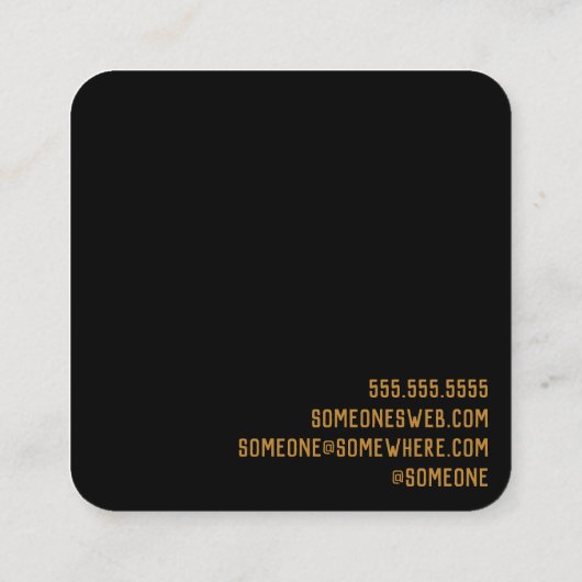 Magical Moon Moth Visitekaartje (Achterkant)