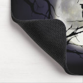 Magical Moon Owl on Branch Mousepad Muismat (Hoek)