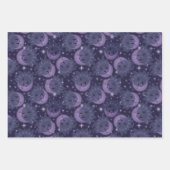 Magical Moon & Stars Cadeauverpakking | grillig Inpakpapier Vel (Voorkant)