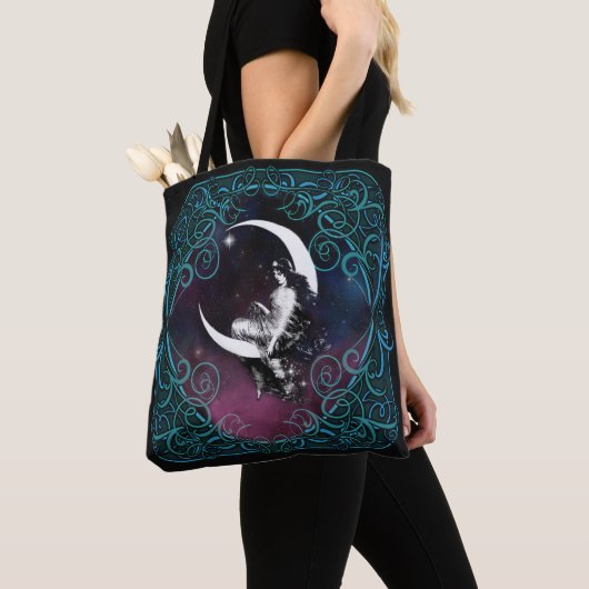 Magical Moon Woman Tote Bag (Dichtbij)