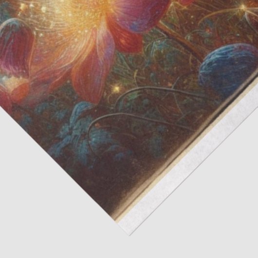 Magical Moonlight Firefly Garden Alice Decoupage Tissuepapier (Detail)