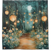 Magical Moonlit Garden | Douchegordijn (Voorkant)