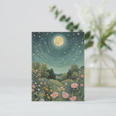 Magical Moonlit Meadow Briefkaart (Staand voorkant)