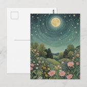 Magical Moonlit Meadow Briefkaart (Voorkant / Achterkant)
