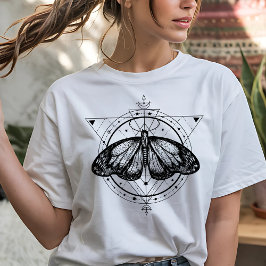 Magical Moth Design T-shirt