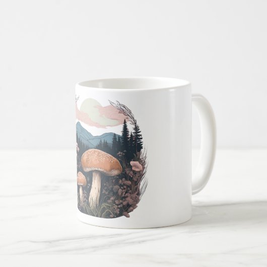 Magical Mushroom Meadow D36 Koffiemok (Voorkant rechts)