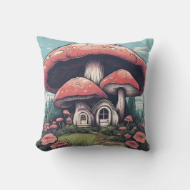 Magical Mushroom Meadow D6 Kussen
