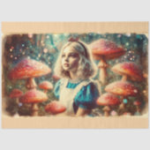 Magical Mushroom Wonderland and Alice Decoupage Tissuepapier (Voorkant)