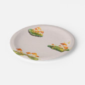 Magical Mushroom Woodland Greenery Baby shower Papieren Bordje (Gekanteld)