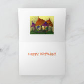 Magical Mushrooms Verjaardag Kaart (Binnen)