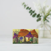 Magical Mushrooms Verjaardag Kaart Visitekaartje (Staand voorkant)