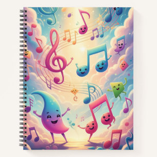 Magical Musical Notes-Notitieboek Notitieboek