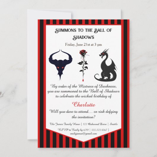 Magical & Mysterious Kids Birthday Party Kaart (Voorkant)