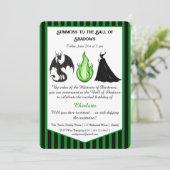 Magical & Mysterious Kids BirthdayParty Invitation Kaart (Staand voorkant)