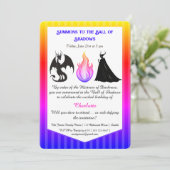 Magical & Mysterious Kids BirthdayParty Invitation Kaart (Staand voorkant)