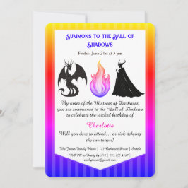 Magical & Mysterious Kids BirthdayParty Invitation Kaart
