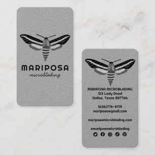 Magical Mystical MOTH Esthetician Beauty Salon Visitekaartje