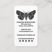 Magical Mystical MOTH Esthetician Beauty Salon Visitekaartje (Achterkant)