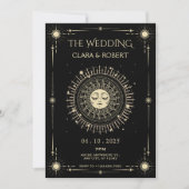 Magical mystical tarot boho sun Wedding Kaart (Voorkant)