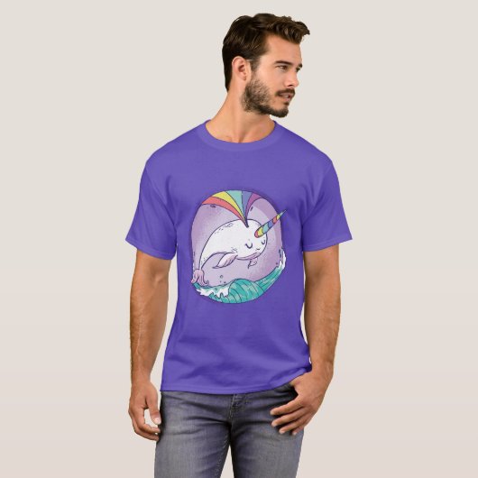 Magical Narwhal T-shirt (Voorkant volledig)