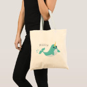 Magical Narwhal Unicorn Whale Tote Bag (Voorkant (product))