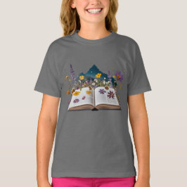 Magical Nature & Kitten Kids T-Shirt – Whimsical 