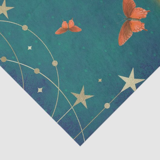 Magical Neon Lights & Butterflies Dank je Tissuepapier (Detail)