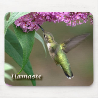 Magical Neon Ruby-keel Hummingbird Mousepad Muismat
