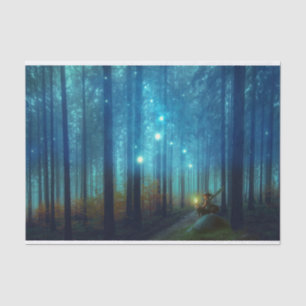 Magical Night Forest Trees Fairy Tale Tissuepapier