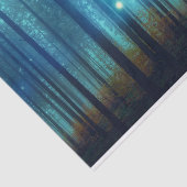 Magical Night Forest Trees Fairy Tale Tissuepapier (Detail)
