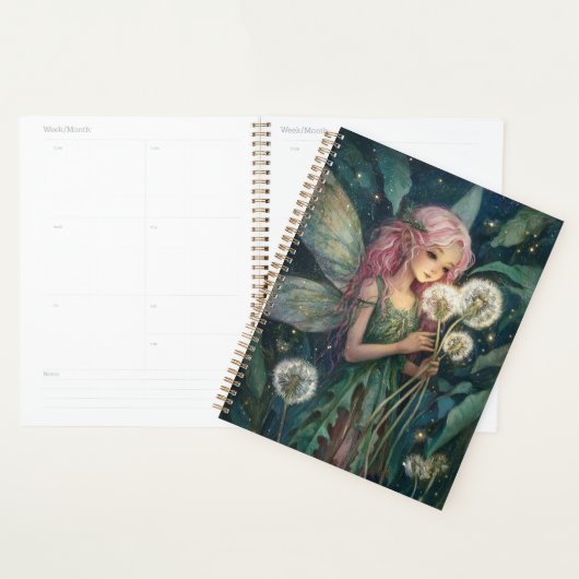 Magical Night Garden Fairy and Dandelion Wishes Planner (Display)