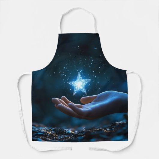 Magical Night Sky Cooking Apron | Celestial Dreams Schort (Voorkant)