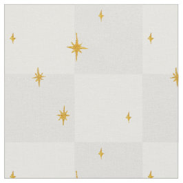 Magical night stars moon in ash grey stof