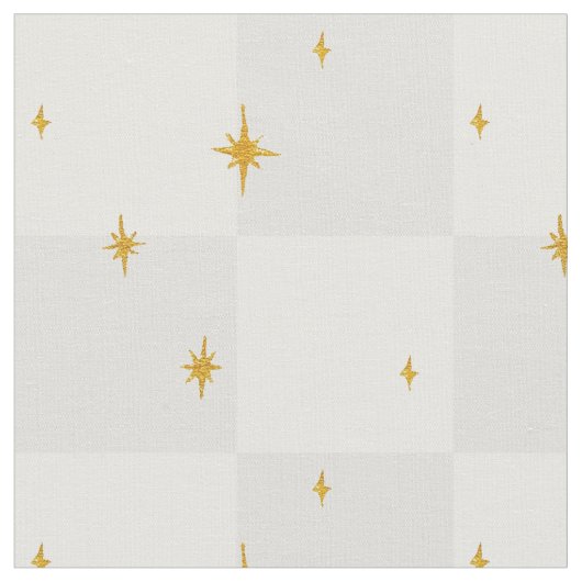 Magical night stars moon in ash grey stof (Close Up)