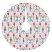 Magical Nutcracker Pattern Pink Kerstboom Rok (Voorkant)