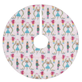 Magical Nutcracker Pattern Pink Kerstboom Rok