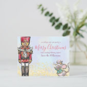 Magical Nutcracker Winter Wonderland Kerstmis Feestdagenkaart (Staand voorkant)