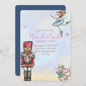 Magical Nutcracker Winter Wonderland Kerstmis Kaart (Voorkant / Achterkant)