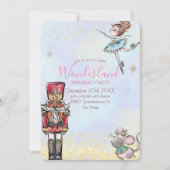 Magical Nutcracker Winter Wonderland Kerstmis Kaart (Voorkant)