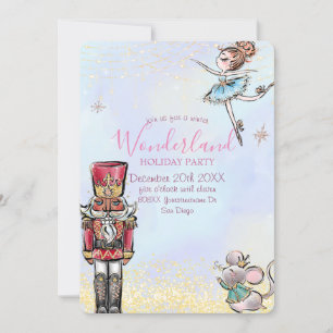 Magical Nutcracker Winter Wonderland Kerstmis Kaart