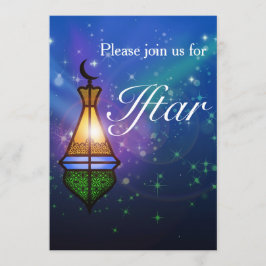 Magical Oriental Lantern - Iftar Party Invitation Kaart