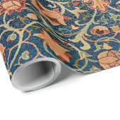 Magical Oriental Rug Pattern in Blue and Red Cadeaupapier (Rol Hoek)