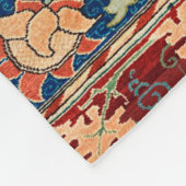 Magical Oriental Rug Pattern in Blue and Red Fleece Deken (Hoek)